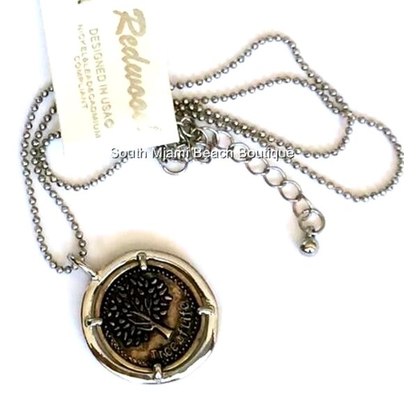 Tree of Life Pendant Necklace Peace Serenity Celtic Silver Gold Plated 18" - Picture 5 of 9